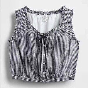 Gap × DÔEN Gingham Crop Tank Top xxs